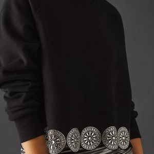 Embellished Fleece Sweater